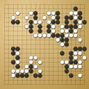 Board position at the end of game WAGC 2024 - Round 2 - Game 5: Kwan-tao Li vs Alexander Rix