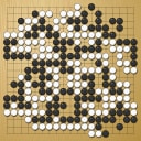 Board position at the end of game WAGC 2024 - Round 2 - Game 2: Lukas Podpera vs Minoru Ozeki