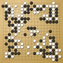 Board position at the end of game WAGC 2024 - Round 4 - Game 2: Gilles van Eeden vs Jung-Seon Kim