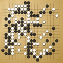 Board position at the end of game WAGC 2024 - Round 5 - Game 7: Denis Karadaban vs Gregor Butala