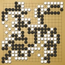 Board position at the end of game WAGC 2024 - Round 5 - Game 2: Jung-Seon Kim vs Sheng-Chieh Lo