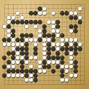 Board position at the end of game WAGC 2024 - Round 5 - Game 6: Koichiro Habu vs Vesa Laatikainen