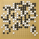 Board position at the end of game WAGC 2024 - Round 5 - Game 4: Zhiyuan Zhang vs Nai-San Chan