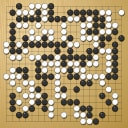 Board position at the end of game WAGC 2024 - Round 6 - Game 2: Jung-Seon Kim vs Minoru Ozeki