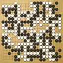 Board position at the end of game WAGC 2024 - Round 7 - Game 4: Kwan-tao Li vs Cornel Burzo
