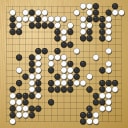 Board position at the end of game WAGC 2024 - Round 8 - Game 1: Baoxiang Bai vs Sheng-Chieh Lo