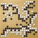 Board position at the end of game WAGC 2025 - Round 1 - Game 9: Silvano de Pena Castillo vs Henry Williams