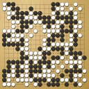 Board position at the end of game WAGC 2025 - Round 2 - Game 6: Lilly Hu vs David Zitian He