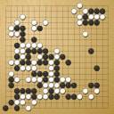 Board position at the end of game WAGC 2025 - Round 2 - Game 2: Stjepan Medak vs Minoru Ozeki