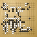 Board position at the end of game WAGC 2025 - Round 3 - Game 5: Brady Bei Ming Zhang vs Nai-San Chan