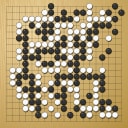 Board position at the end of game WAGC 2025 - Round 4 - Game 1: Minoru Ozeki vs Benjamin Drean-Guenaizia