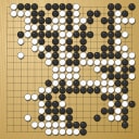 Board position at the end of game WAGC 2025 - Round 5 - Game 7: Marcello Poltronieri vs Gilles Englebert