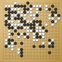 Board position at the end of game WAGC 2025 - Round 8 - Game 3: Sawoo Kim vs Lukas Kraemer