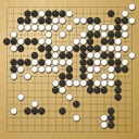 Board position at the end of game WAGC 2026 - Round 6 - Game 8: Dmytro Bogatskyy vs Ulas Oren