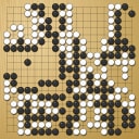 Board position at the end of game WAGC 2026 - Round 8 - Game 1: Yu Fu vs Hyeonseok Kim
